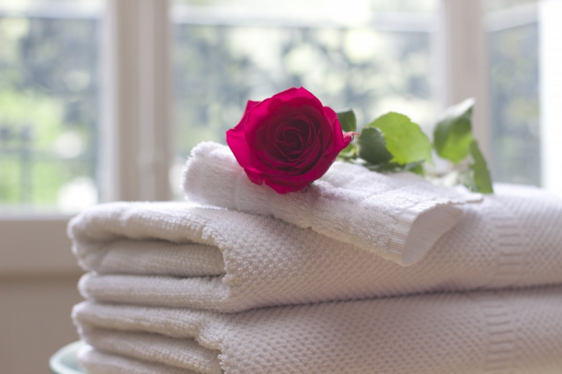 chambre-hote-CORRENS-min_towel_rose_clean_care_salon_spa_white_bath-731641